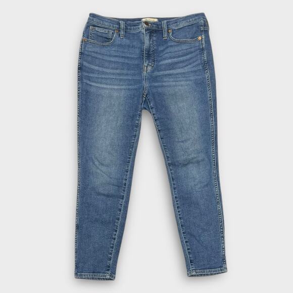 Madewell 10" High-Rise Skinny Crop Jeans in Bradfield Wash Size 30 - Picture 2 of 9